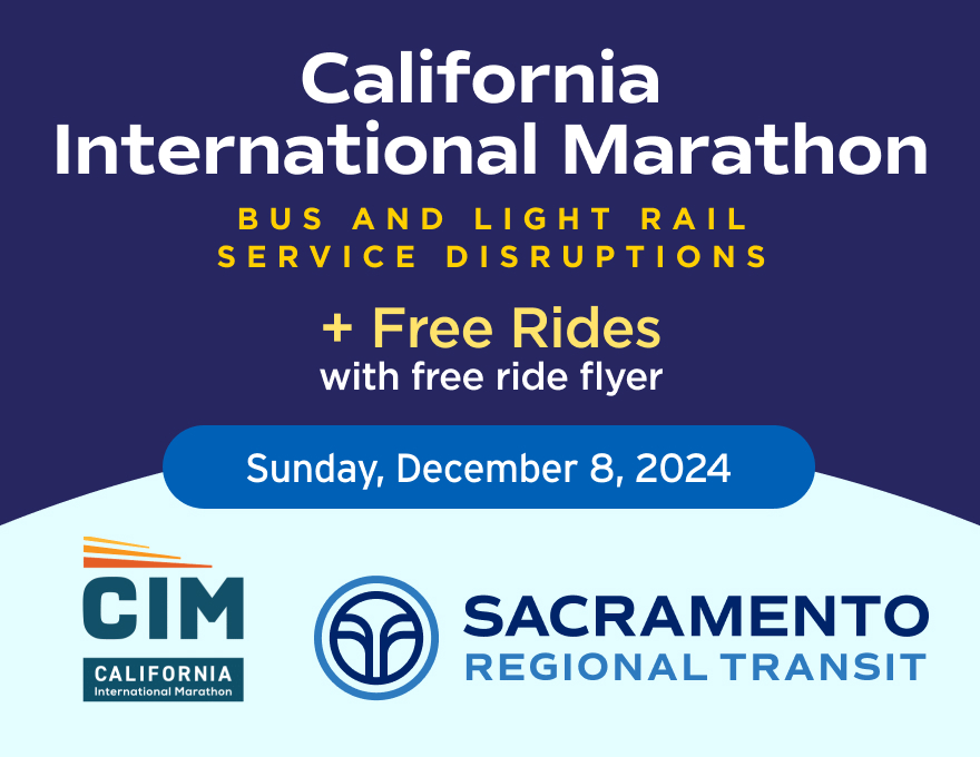 SacRT Service for California International Marathon – Sunday, December 8, 2024