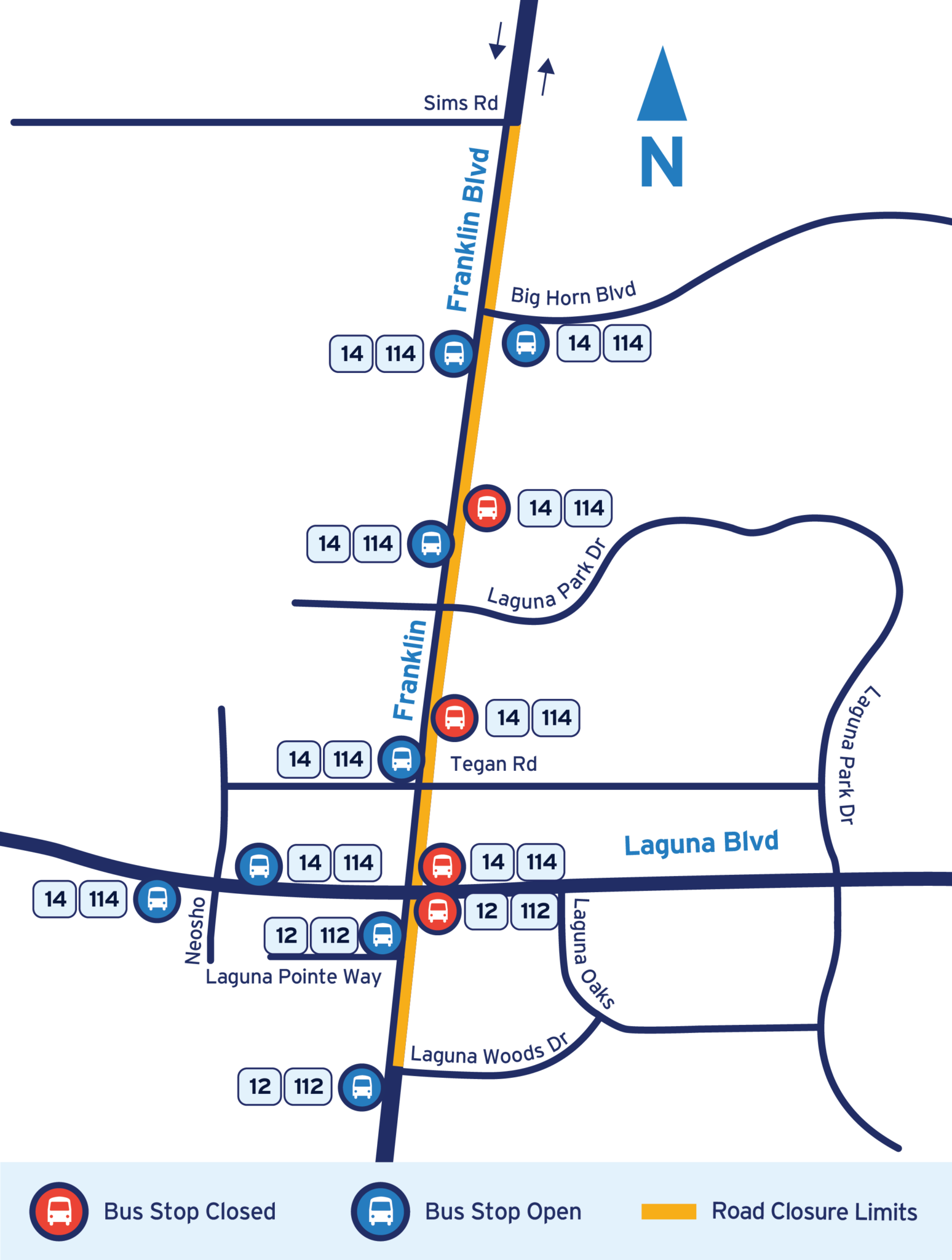 Select Elk Grove Bus Stops Closed – Franklin Blvd Lane Closures ...