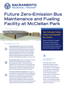 Future Zero-Emission Bus Maintenance and Fueling Facility at McClellan Park Fact Sheet