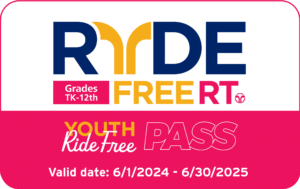 RydeFree Pass 2024 2025 Pink Front and Back (Page 1)