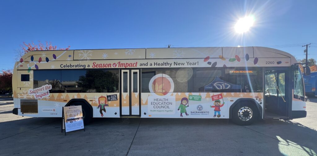 Image of SacRT Holiday Bus