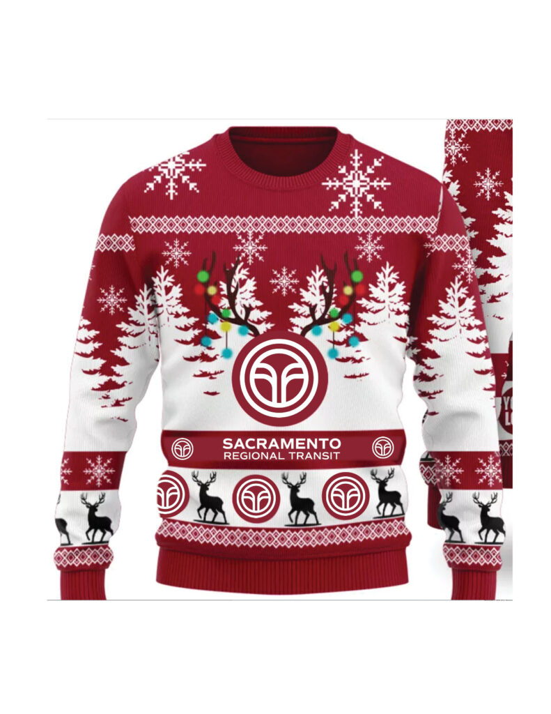 SacRT Ugly Holiday Sweater Image. 